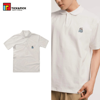 Áo Polo TICK & PICK Unisex Nam Nữ Oversize Áo Thun Form Rộng Có Cổ Hình Ghế Cóc Cà Phê