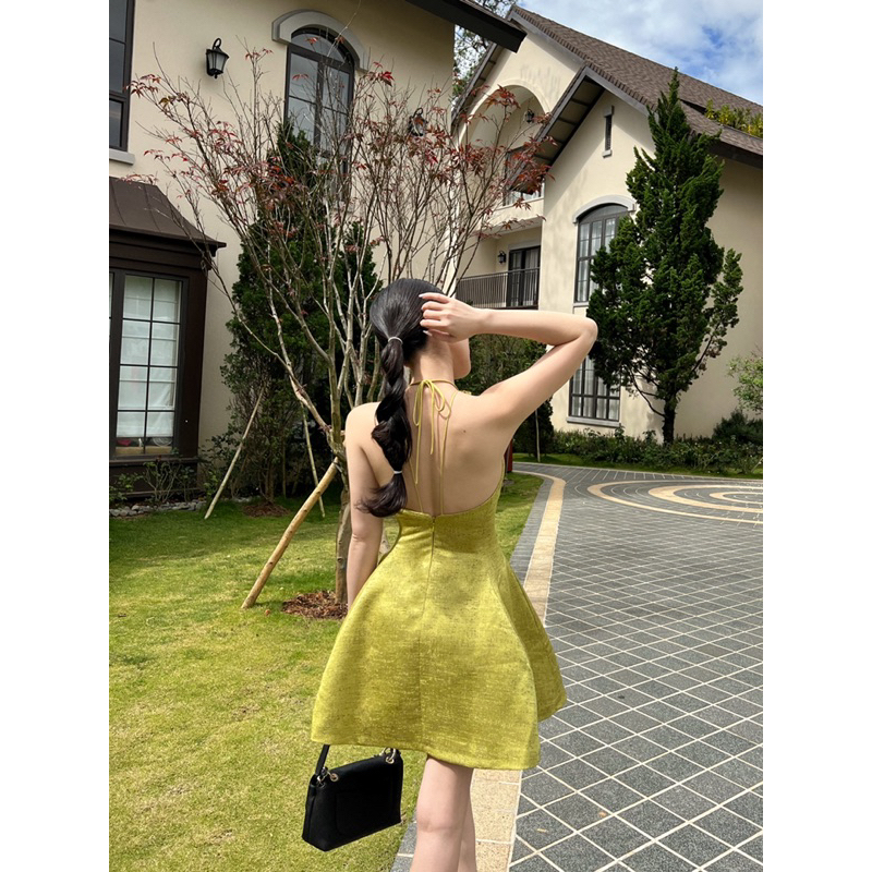 Đầm yếm cột lưng tà A