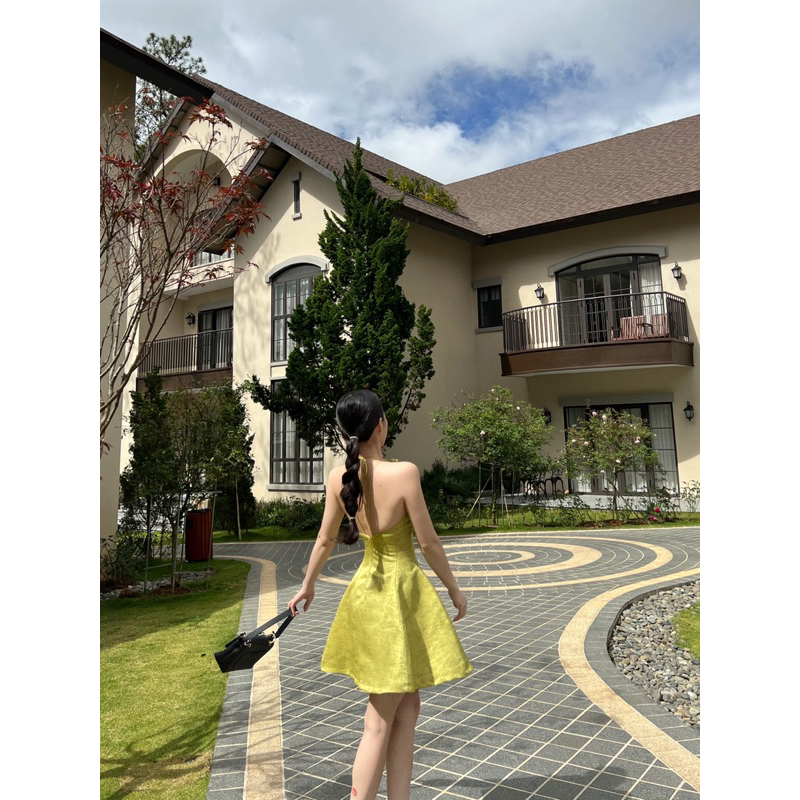 Đầm yếm cột lưng tà A
