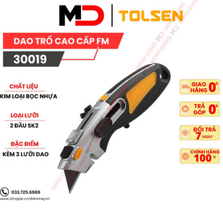 Dao cắt đa năng tự động Thay Lưỡi Tolsen 30019 - Hàng xuất khẩu Châu Âu dienmayvn