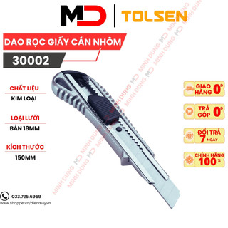 DAO RỌC GiẤY CÁN NHÔM Tolsen 30002 - Hàng xuất khẩu Châu Âu dienmayvn