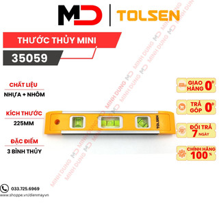 Thước thủy mini 22,5cm tolsen 35059 - hàng xuất khẩu châu âu dienmayvn