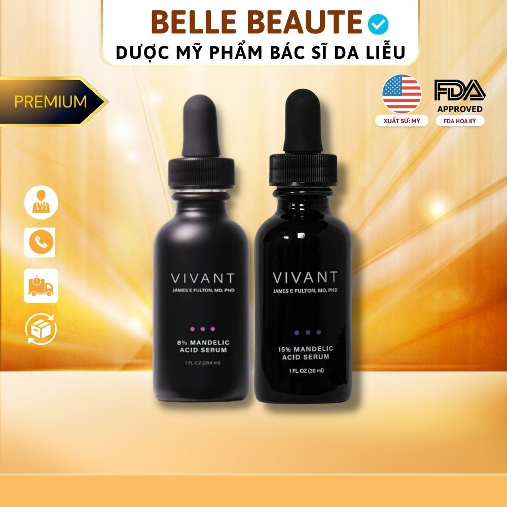Serum Vivant Mandelic Acid - Căng Bóng Sáng Da, Giảm Mụn, Trẻ Hoá Da 30ml