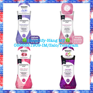 Dung Dịch Phụ Khoa Vệ Sinh Phụ Nữ Thơm Quyến Rũ Vùng Kín Summer’s Eve Date Night Sheer Floral Refreshing Wash Mỹ 266ml