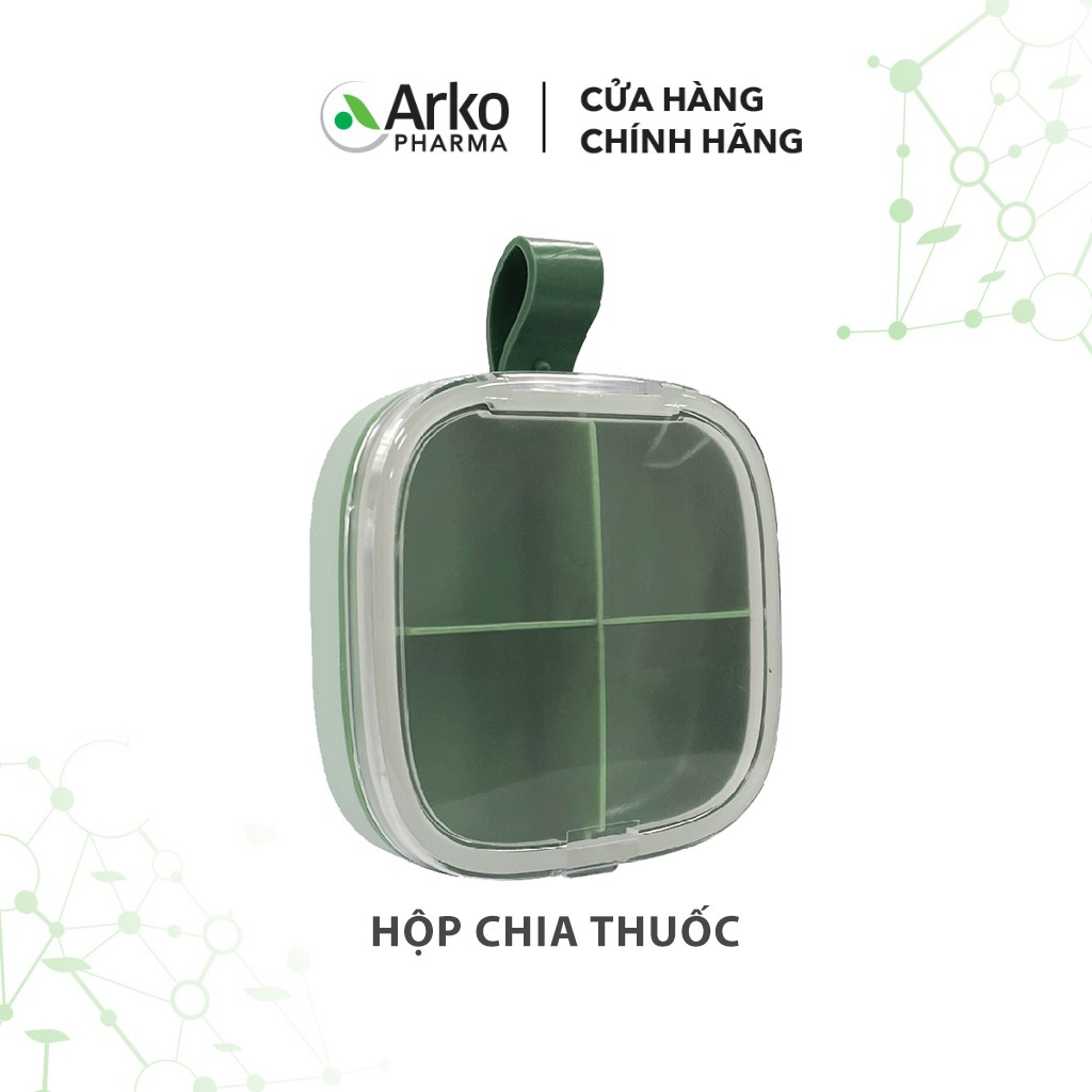 Hộp đựng thuốc Arkopharma chia ngăn bảo quản tiện lợi