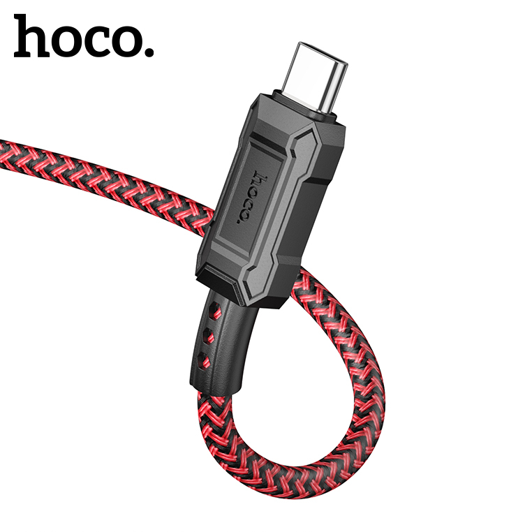 Dây sạc Type C Hoco Cáp hỗ trợ sạc nhanh lên tới 3A  thiết kế bền bỉ chắc chắn dùng cho máy android