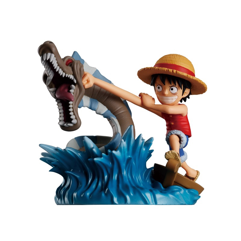 Mô hình chính hãng wcf log story luffy đấm cá