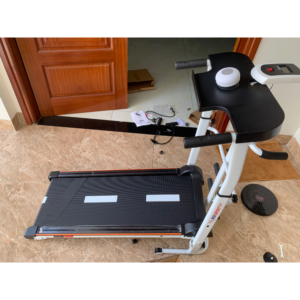 Máy chạy bộ cơ có loa 2023, máy tập chạy bộ tại nhà, máy đi bộ cao cấp