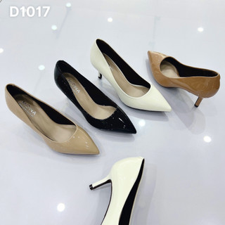 Giày cao gót da bóng gót nhọn 5cm - D1017