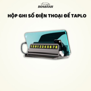 Hộp ghi số điện thoại để taplo kèm đòng hồ