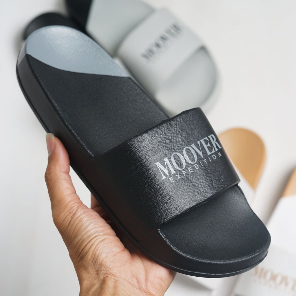 Dép đúc quai ngang Moover LOGO Unisex Slipper Cá Tính MOOVER ĐÚC LG CHỮ