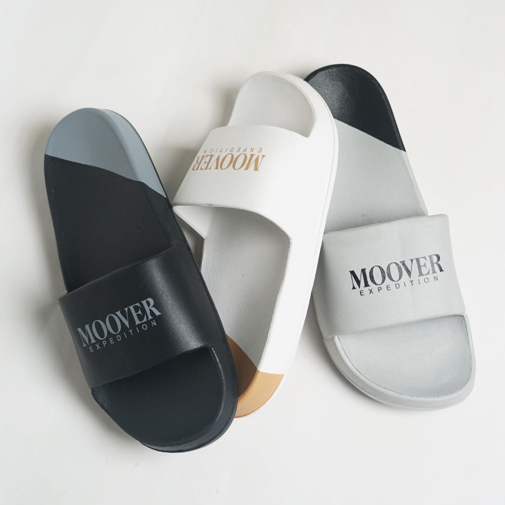 Dép đúc quai ngang Moover LOGO Unisex Slipper Cá Tính MOOVER ĐÚC LG CHỮ