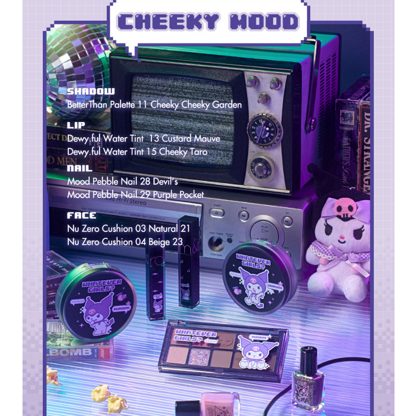 Bộ Sưu Tập Phiên Bản Giới Hạn Romand My Melody Kuromi Makeup 15g