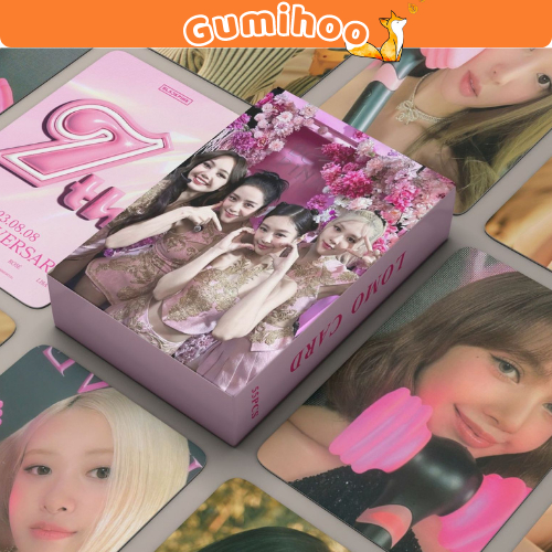 Gumihoo Lomo Card Blackpink kỷ niệm 7 năm bo góc Album Born Pink kpop all stars Lisa, Jennie, Jisoo, Rosé