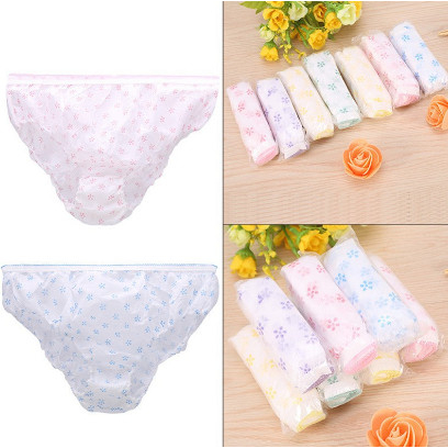 Túi 6 Chiếc Quần Lót Giấy Tiện Dụng Cho Mẹ Sau Sinh, Quần lót vải không dệt mặc 1 lần dùng cho Phụ nữ Mẹ Bé Carrot