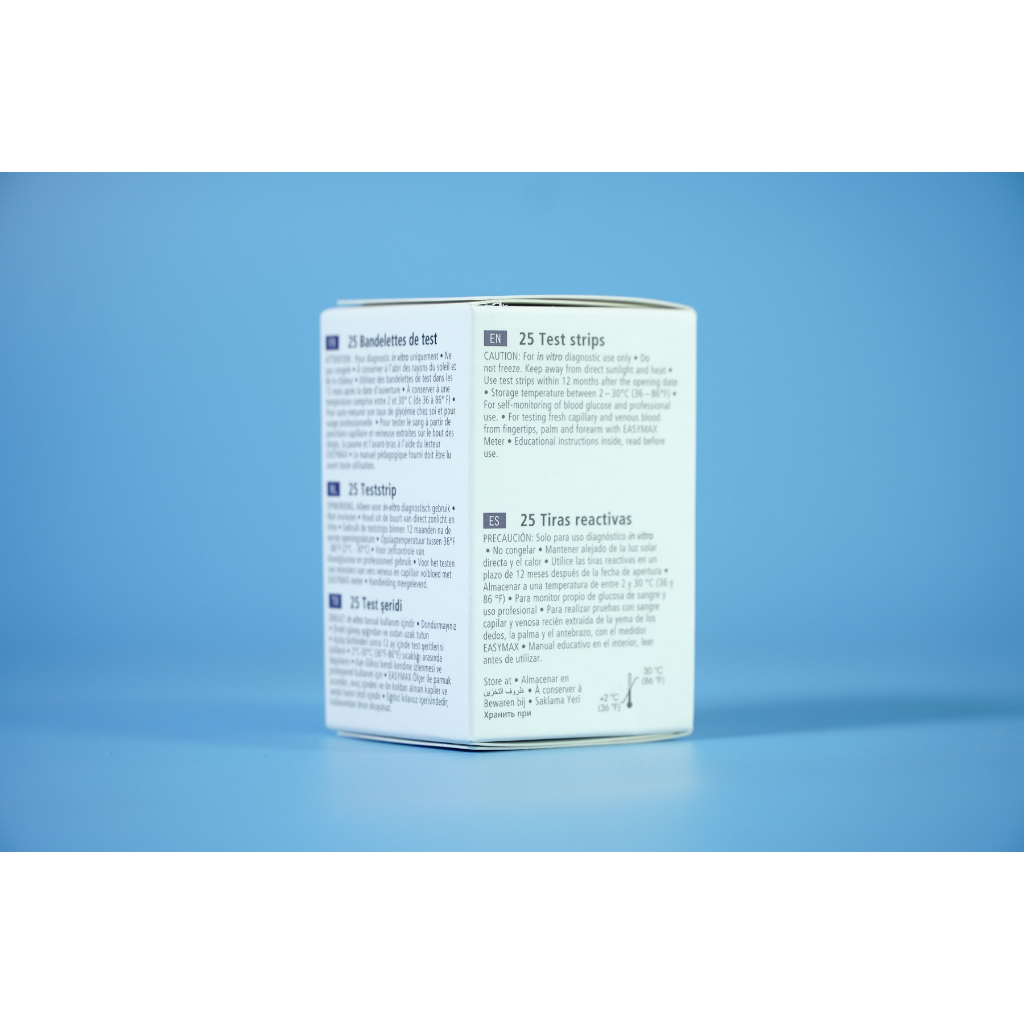 Lọ 25 & 50 que thử đường huyết máy Easymax TAG và Easymax MU