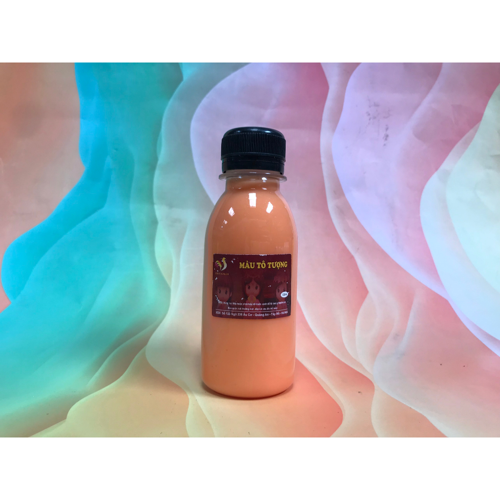 Bộ 20 Màu Nước Tô Tượng Thạch Cao Pha Sẵn Màu Thường HUNGACOLOR Chai 100ml