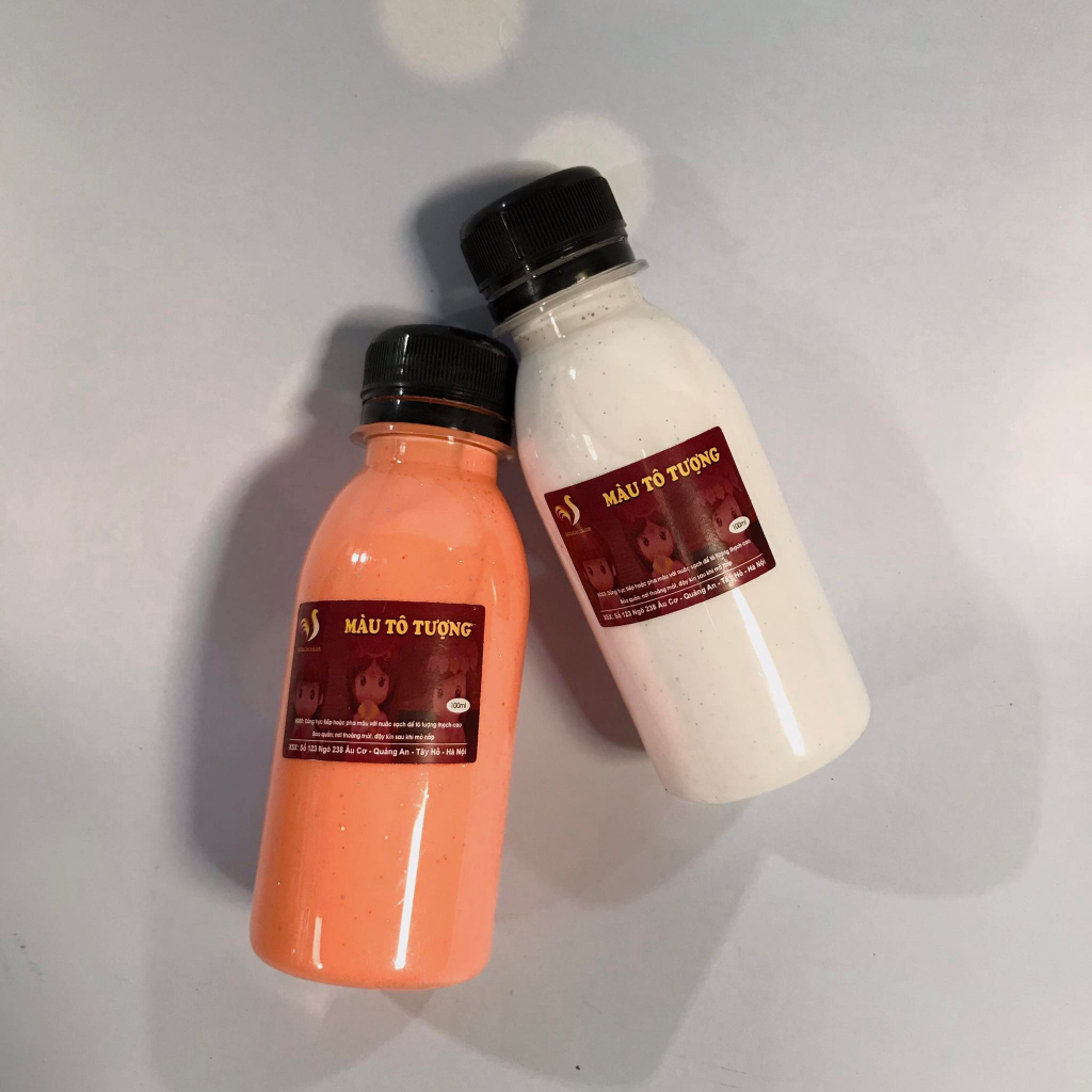Bộ 20 Màu Tô Tượng Kim Tuyến Lấp Lánh Pha Sẵn Chai 100ml Hungacolor