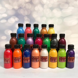 Màu Nhũ Tô Tượng HUNGACOLOR Bộ 15 Chai 100ml Loại Pha Sẵn