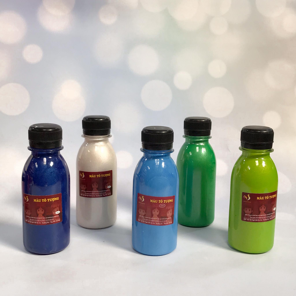 Bộ 20 Màu Nhũ Tô Tượng Hungacolor Chai 100ml Loại Pha Sẵn