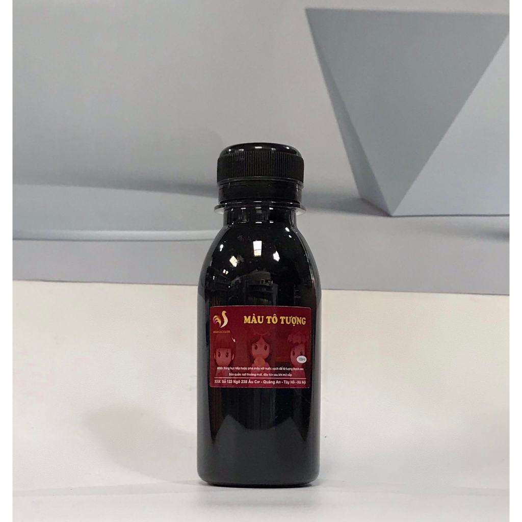 Bộ 20 Màu Nước Tô Tượng Thạch Cao Pha Sẵn Màu Thường HUNGACOLOR Chai 100ml