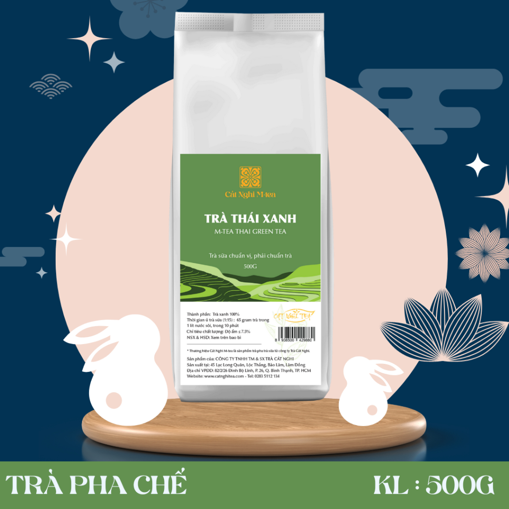 Cát Nghi MTea - Trà xanh, Nguyên liệu pha trà sữa Thái Xanh