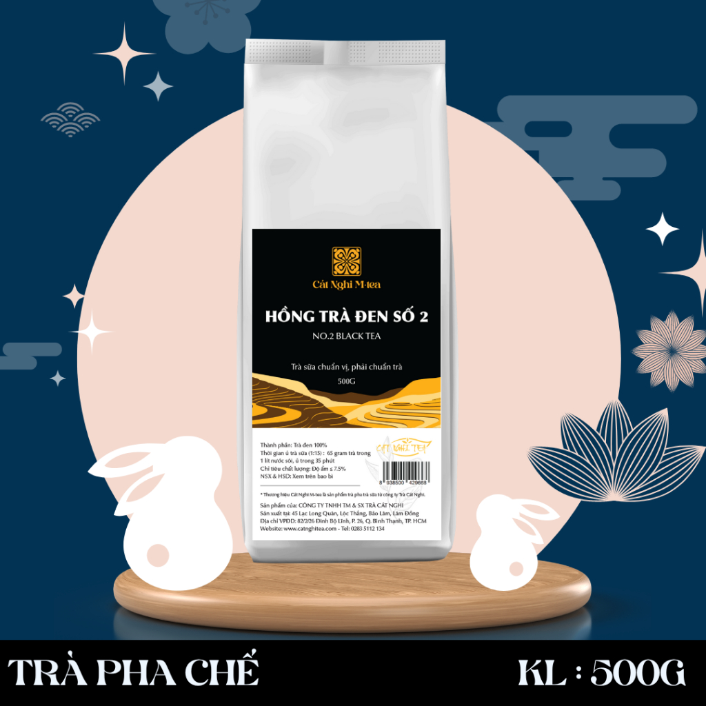 Trà đen, Nguyên liệu pha trà sữa và trà trái cây - Cát Nghi M-Tea