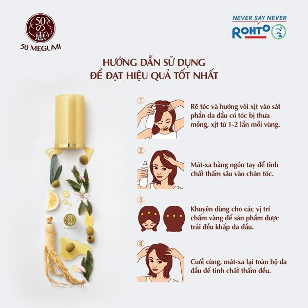Tinh chất ngăn rụng tóc Megumi 30ml và 120ml