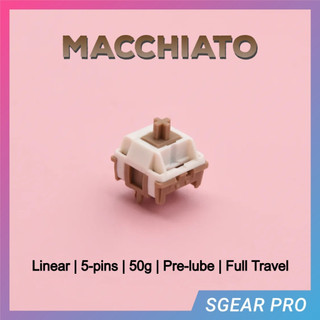 Switch hmx macchiato linear 50g full travel - 1 pack 10 switches - công tắc bàn phím cơ - sgear pro