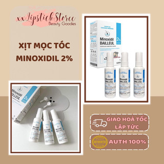 Xịt giảm rụng & kích thích mọc tóc Minoxidil Bailleul 2% 5%