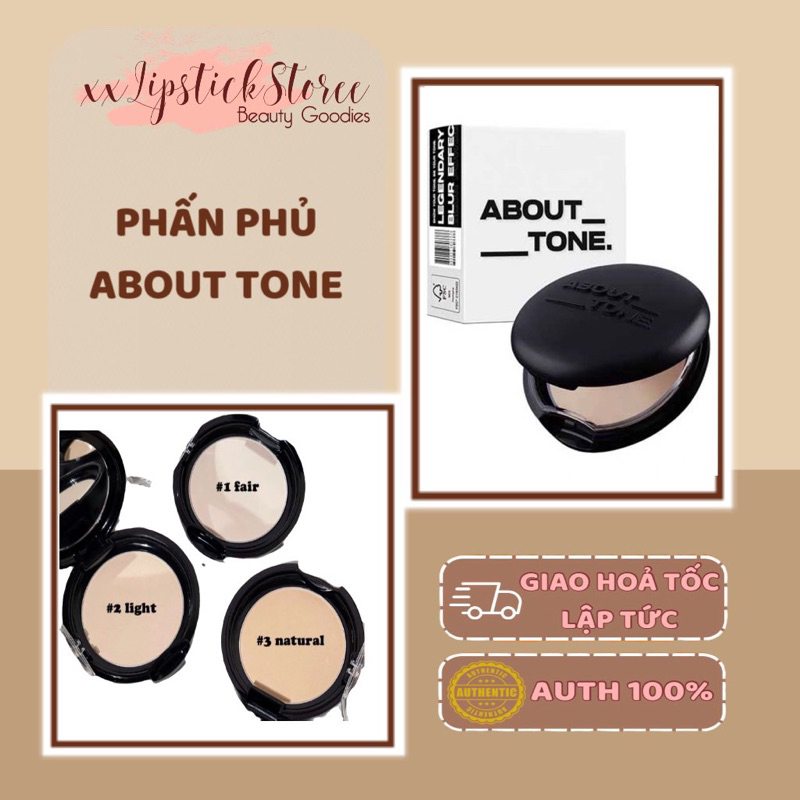 [Mẫu mới của Eglips] Phấn phủ About Tone Blur Powder Pact