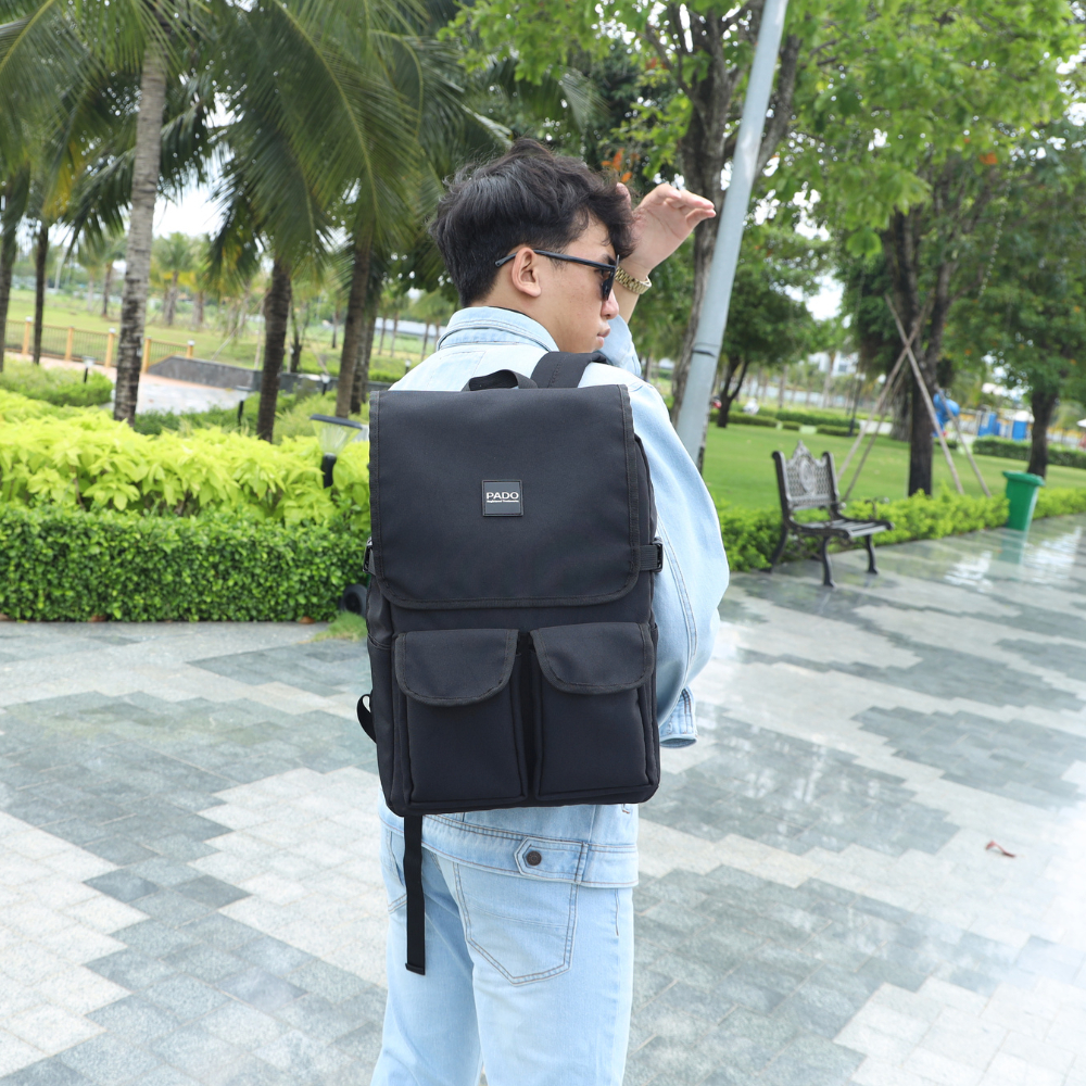 Balo laptop thời trang nam nữ đi học đi làm PADO 615 - Thiết kế tối ưu đựng được laptop 15.6inch - Bảo hành chính hãng