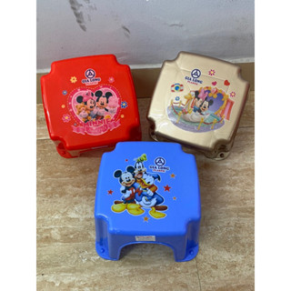 Ghế nhựa thấp ngồi nhà tắm, nhặt rau, ghế xổm vuông GLCC 2028 không có cao su chống trượt.