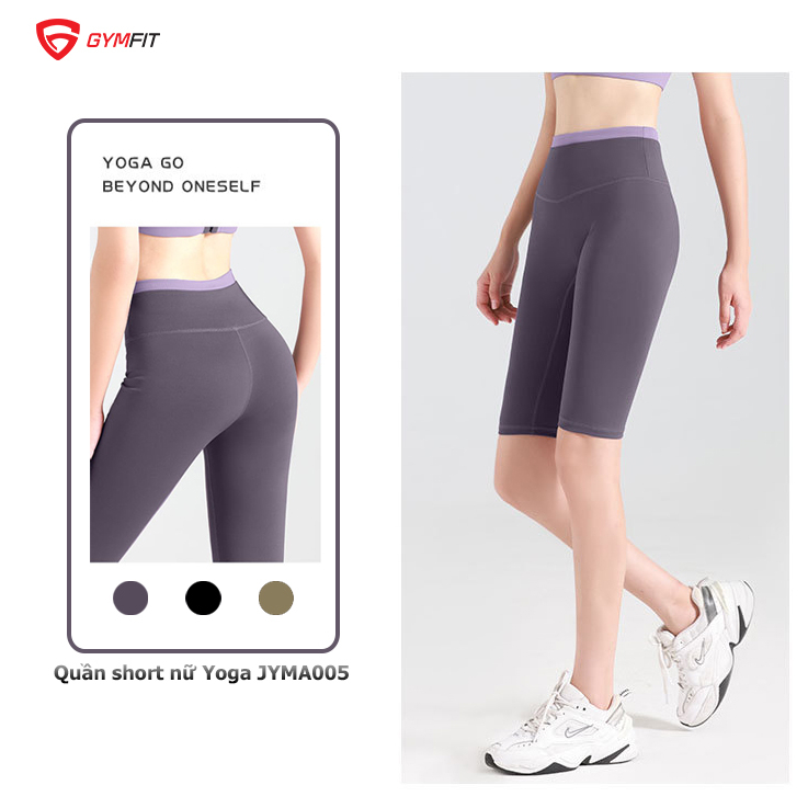Quần ngố lửng legging JYMA005, quần nữ tập Gym yoga aerobic, zumba chạy bộ, mặc nâng mông tôn dáng