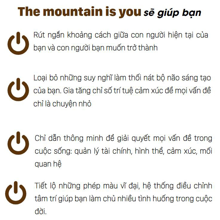 The Moutain Is You - Nếu Không Giải Quyết Vấn Đề Bạn Sẽ Trở Thanh Vấn Đề - SáCh Phát Triển Bản Thân