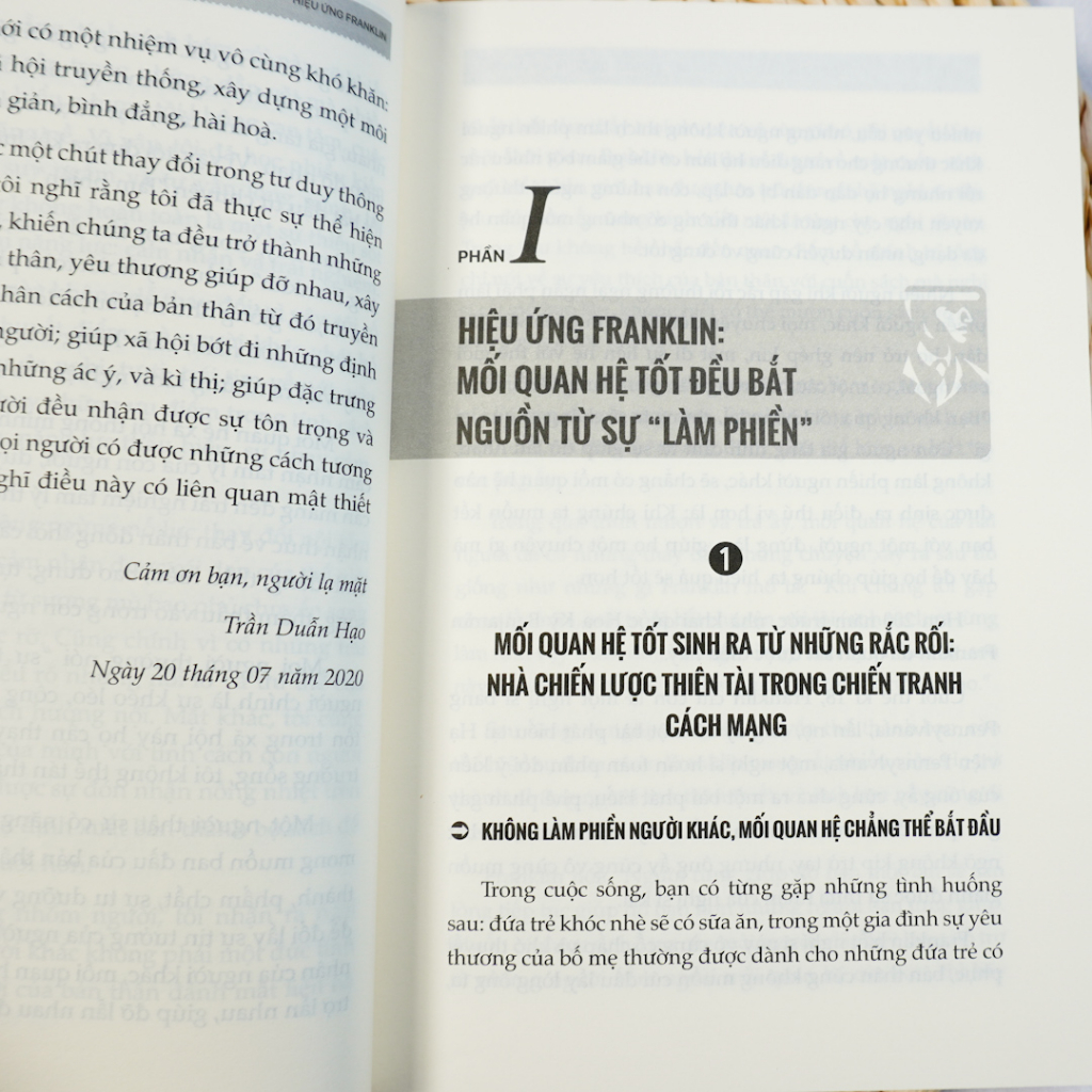 Sách Hiệu Ứng Franklin - Mối Quan Hệ Tốt Bắt Nguồn Từ Sự Làm Phiền - Tâm Lý Học Hành Vi Hay Nên Đọc