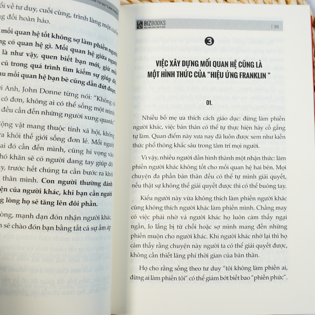 Sách Hiệu Ứng Franklin - Mối Quan Hệ Tốt Bắt Nguồn Từ Sự Làm Phiền - Tâm Lý Học Hành Vi Hay Nên Đọc