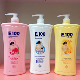 Sữa Tắm E100 Silky Màu Vàng ,hồng, trắng 1200ml