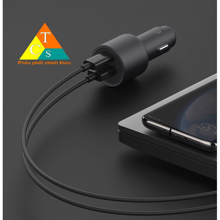 Tẩu sạc điện thoại, máy tính bảng trên ô tô siêu nhanh XM 1A1C 100w CC07ZM