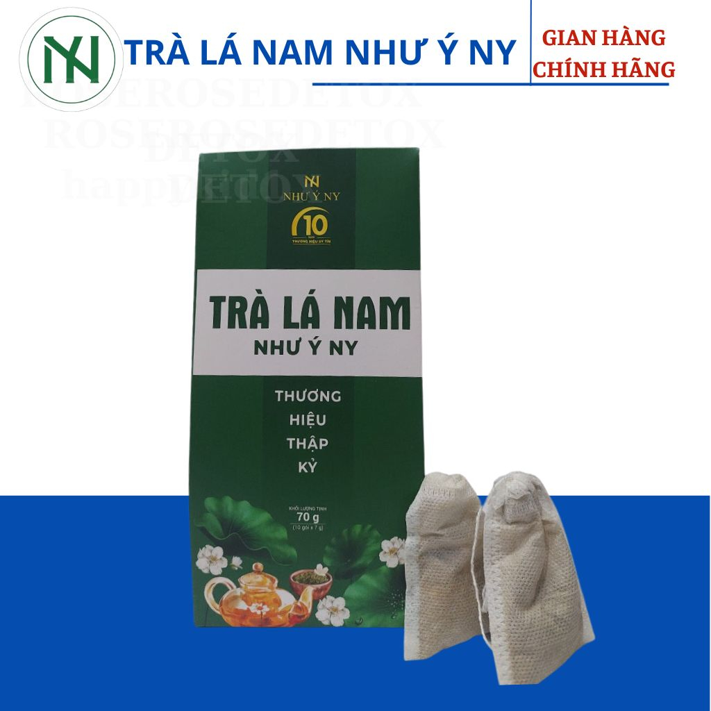 Trà Lá Nam Như Ý Ny Hỗ Trợ Giảm Cân Giảm Mỡ Thanh Nhiệt Hộp 10 Gói