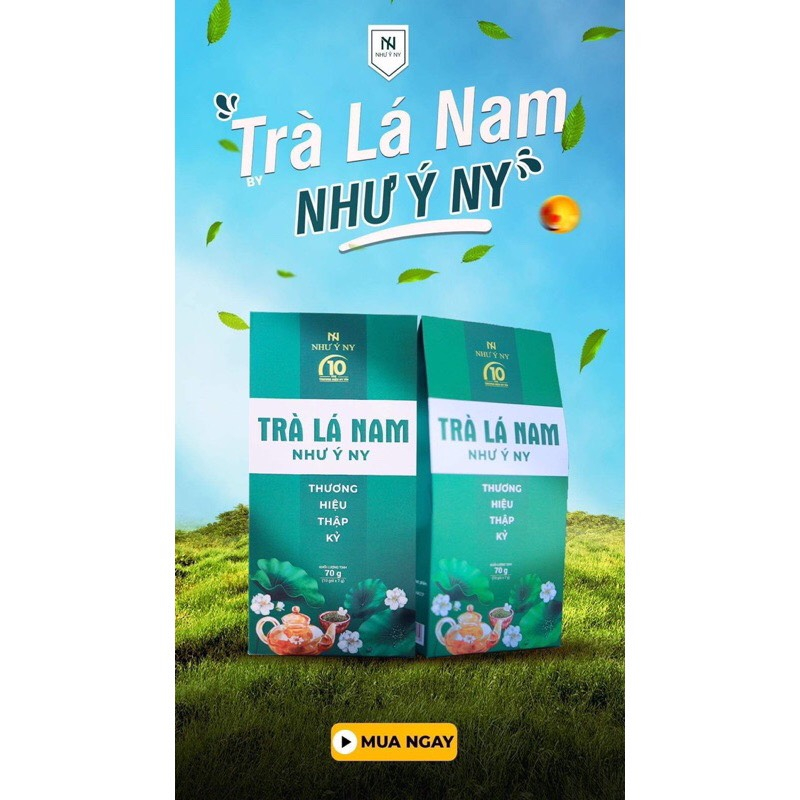 [COMBO2] Trà Lá Nam Như Ý Ny Hỗ Trợ Giảm Mỡ Thanh Nhiệt Hộp 70gr