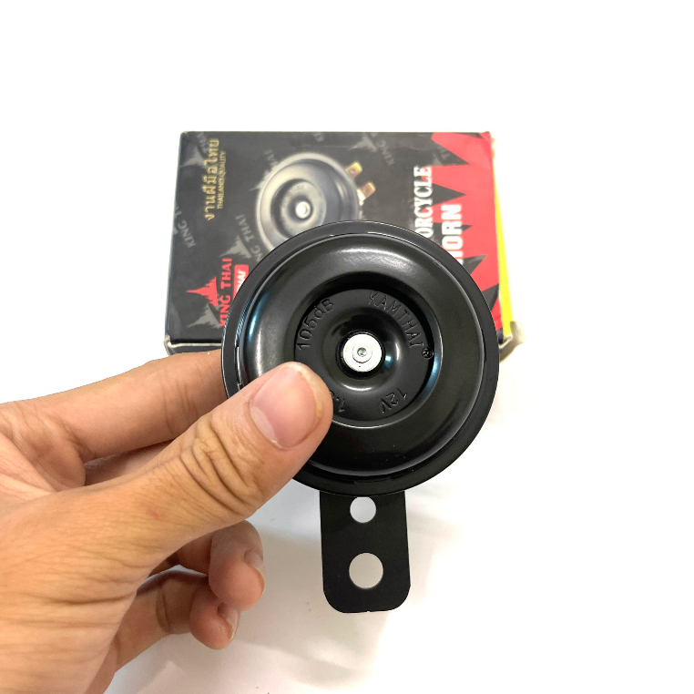 Còi sắt đen kingthai 12v-48v kêu to đanh lắp xe máy, xe điện