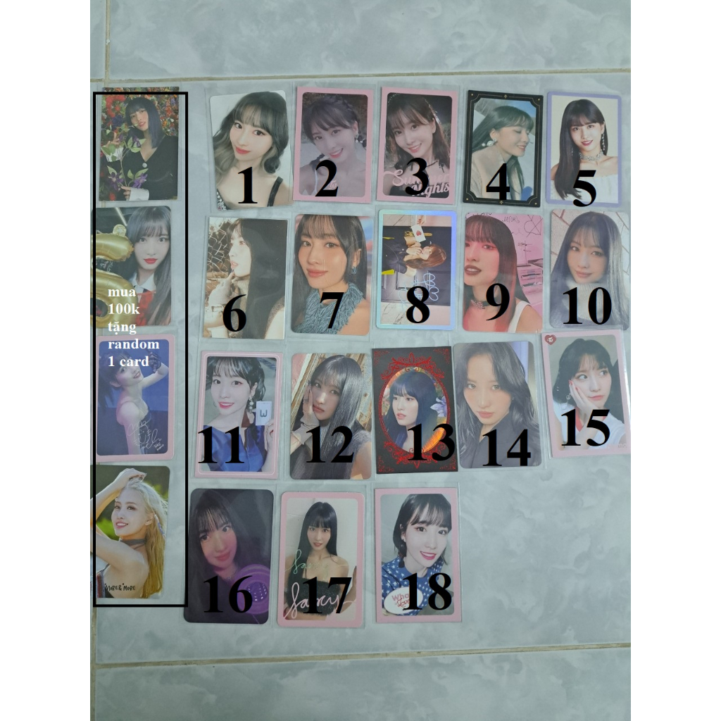 CARD BO GÓC CHÍNH HÃNG MOMO HIRAI MOMO