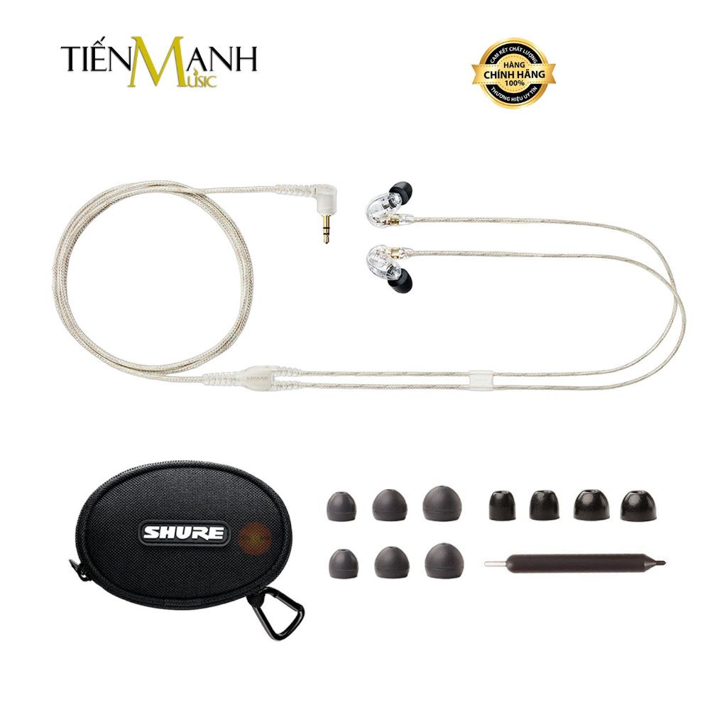 Tai Nghe Nhét Tai In ear Shure SE215 - Earphone Jack Cắm 3.5mm TRS Wired Earbuds