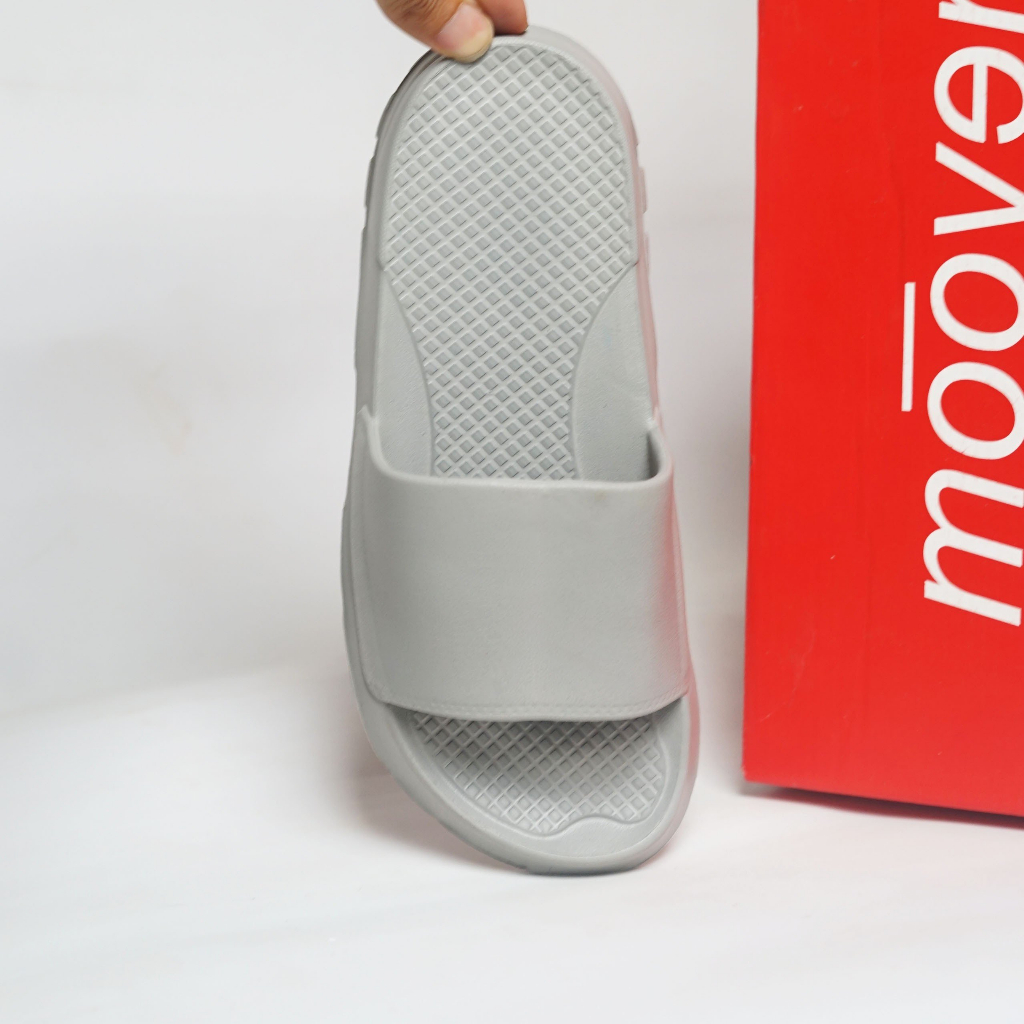 Dép đúc quai ngang Moover LOGO Unisex Slipper Cá Tính MOOVER ĐÚC TRƠN 4CM