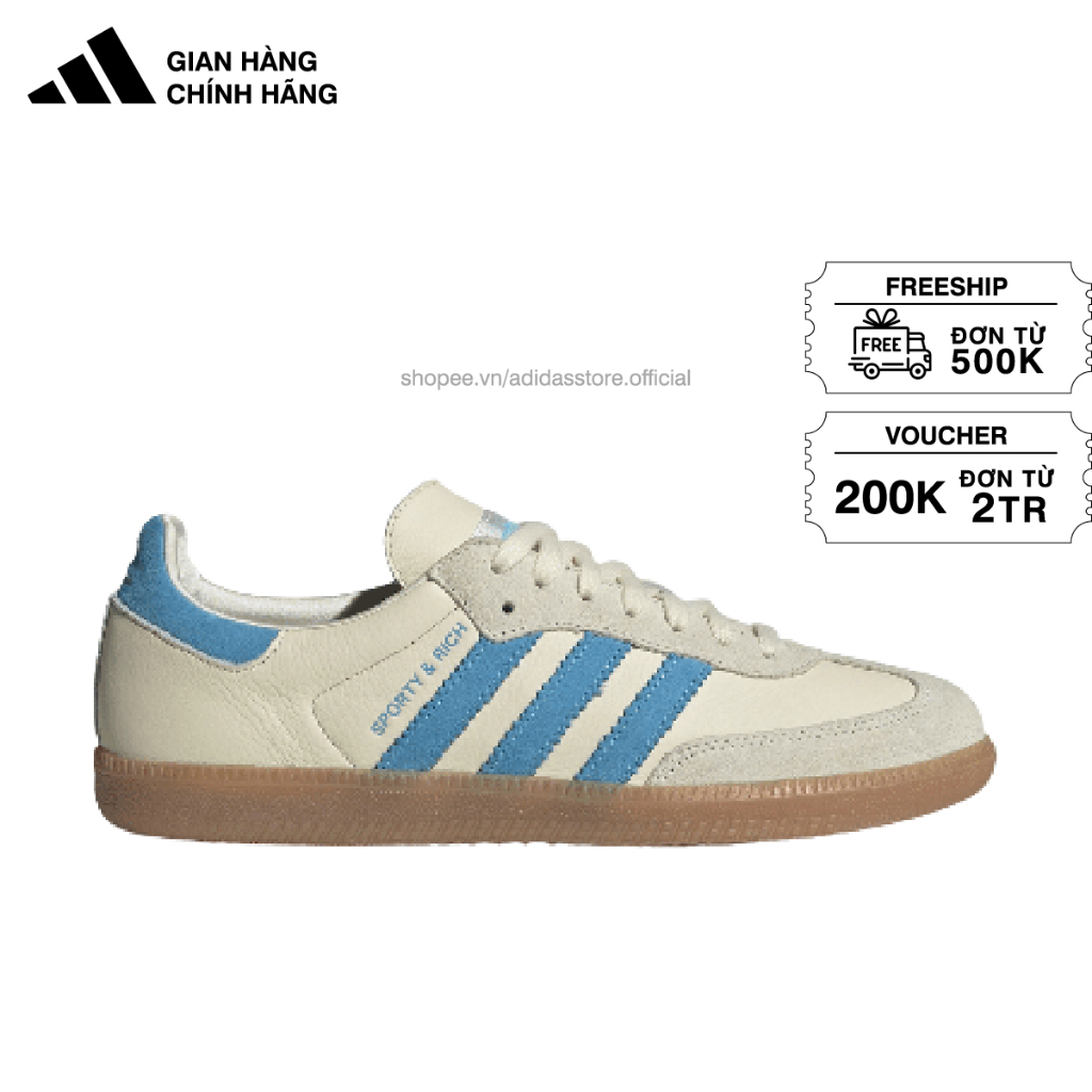 Giày Adidas Samba x Sporty & Rich 'Cream White'