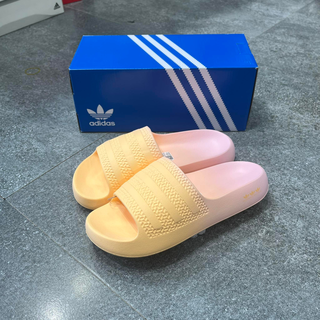 Dép Chính Hãng Adidas ADILETTE AYOON SLIDES Mix Cam Hồng Shop Xám Store