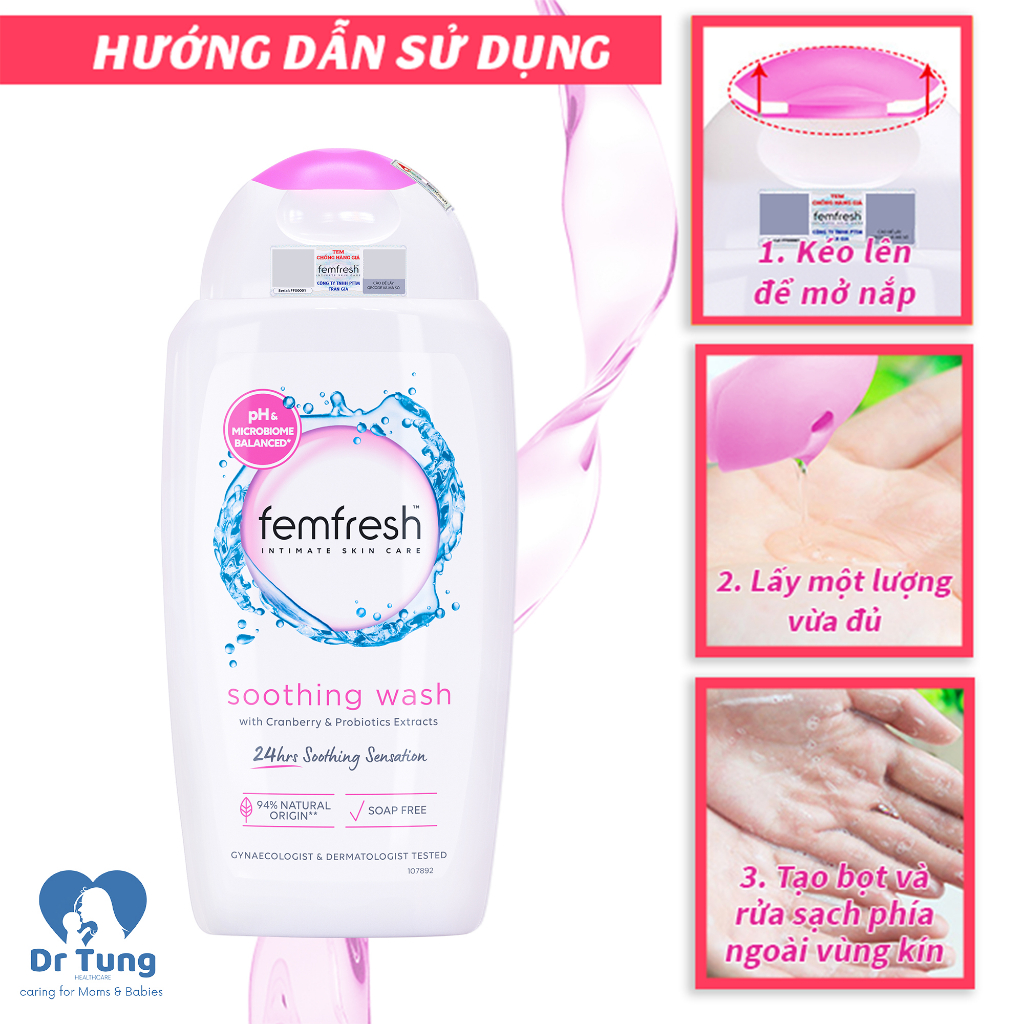 Dung dịch vệ sinh phụ nữ Femfresh Daily Intimate Wash Làm Sạch Sâu Cân Bằng Độ PH 250ml Balan Shop
