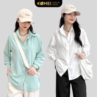 Áo Sơ Mi Hàn Quốc DOMEI Form Rộng Full Màu Không Nhăn