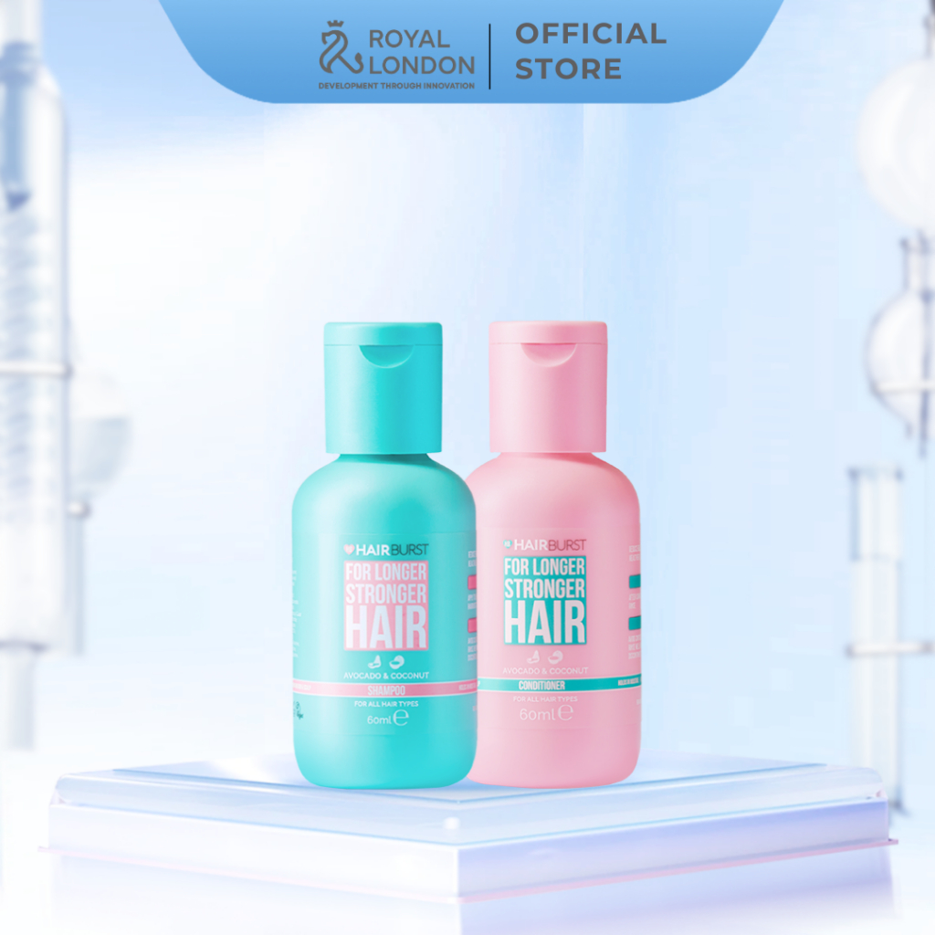 Set gội xả Hairburst stronger longer hair travel size 60ml/chai